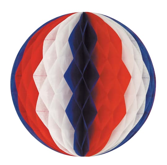 Beistle 12" Red, White & Blue Tissue Balls, 2ct.